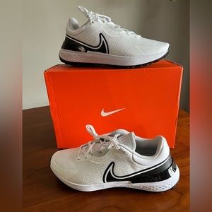 Men’s Nike Infinity Pro 2 Golf Shoes White Black Photon Dust DJ5593-115